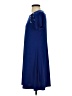 MSK Solid Blue Casual Dress Size S - photo 5