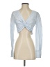 Marissa Webb Blue Long Sleeve Blouse Size S - photo 1