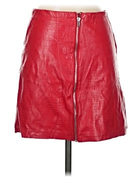 Shinestar Faux Leather Skirt (view 1)