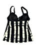 Heat Stripes Black Swimsuit Top Size S - photo 2