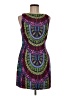 Mara Hoffman 100% Polyester Paisley Purple Cocktail Dress Size 6 - photo 1