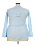 Assorted Brands 100% Cotton Blue 3/4 Sleeve Blouse Size 3X - photo 2