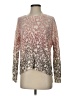 360 Cashmere 100% Cashmere Animal Print Ivory Cashmere Pullover Sweater Size S - photo 1