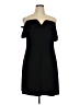 Roz & Ali Solid Black Cocktail Dress Size XL - photo 1