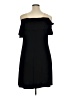 Roz & Ali Solid Black Cocktail Dress Size XL - photo 2