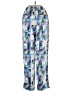 J.Crew 100% Polyester Tropical Blue Casual Pants Size 2 - photo 2