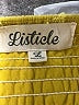 Listicle 100% Polyester Yellow Casual Dress Size L - photo 7