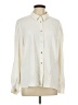 Downeast 100% Polyester Solid Ivory Long Sleeve Blouse Size L - photo 1