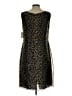 Eliza J 100% Polyester Animal Print Brown Cocktail Dress Size 12 - photo 2