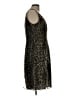 Eliza J 100% Polyester Animal Print Brown Cocktail Dress Size 12 - photo 4