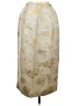 ASHRO 100% Polyester Metallic Gold Formal Skirt Size 12 - photo 1