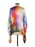 Josie Natori 100% Silk Tie-dye Silver Orange Poncho Size S - photo 2