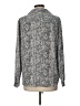 Investments 100% Polyester Tweed Silver Long Sleeve Blouse Size L - photo 2