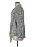 Investments 100% Polyester Tweed Silver Long Sleeve Blouse Size L - photo 5
