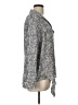 Investments 100% Polyester Tweed Silver Long Sleeve Blouse Size L - photo 4