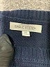 Cable Stitch 100% Cotton Color Block Blue Pullover Sweater Size M - photo 7