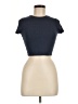 Garage Blue Short Sleeve Turtleneck Size M - photo 1