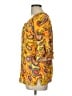 Democracy 100% Rayon Yellow 3/4 Sleeve Blouse Size L - photo 5