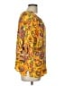 Democracy 100% Rayon Yellow 3/4 Sleeve Blouse Size L - photo 4