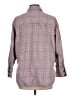 Everlane Plaid Purple 3/4 Sleeve Button-Down Shirt Size L - photo 2