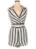 Almost Famous Stripes Ivory Romper Size XL - photo 1