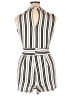 Almost Famous Stripes Ivory Romper Size XL - photo 2