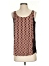 Ann Taylor LOFT 100% Polyester Brown Sleeveless Top Size S - photo 1