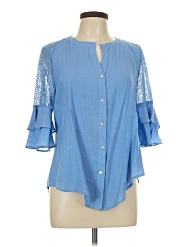NY Collection 3/4 Sleeve Blouse (view 1)