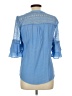 NY Collection Blue 3/4 Sleeve Blouse Size L (petite) - photo 2