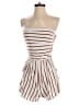 Heart & Hips Stripes White Brown Romper Size M - photo 1