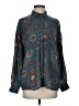 Amuse Society Paisley Teal Long Sleeve Blouse Size S - photo 1