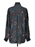 Amuse Society Paisley Teal Long Sleeve Blouse Size S - photo 2