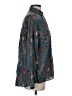 Amuse Society Paisley Teal Long Sleeve Blouse Size S - photo 4