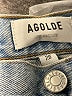 AGOLDE 100% Cotton Hearts Blue Jeans Size 28 waist - photo 7