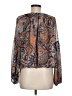 Indigo Rose 100% Polyester Paisley Brown 3/4 Sleeve Blouse Size M - photo 2