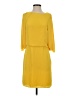 Halston Heritage Yellow 3/4 Sleeve Top Size 2 - photo 1
