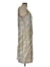 St. John Metallic Silver Cocktail Dress Size 12 - photo 4