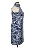 J. McLaughlin Chevron-herringbone Blue Cocktail Dress Size XL - photo 4