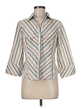 Cato 3/4 Sleeve Button-Down Shirt (view 1)