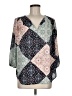 Pleione Paisley Teal 3/4 Sleeve Blouse Size M - photo 1