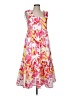 Crosby 100% Polyester Print Pink Cocktail Dress Size M - photo 1