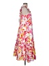 Crosby 100% Polyester Print Pink Cocktail Dress Size M - photo 4