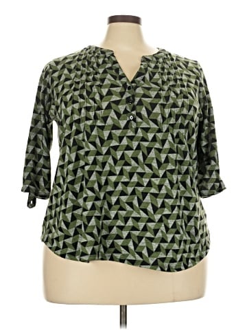 NY Collection 3/4 Sleeve Blouse (view 1)