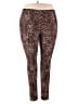 Bobbie Brooks Animal Print Brown Leggings Size 2X - photo 1