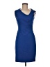 Black Halo Solid Blue Cocktail Dress Size 6 - photo 1