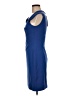 Black Halo Solid Blue Cocktail Dress Size 6 - photo 5