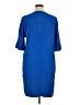 Vince. Solid Blue Casual Dress Size 14 - photo 2