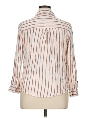 Ingrid + Isabel 3/4 Sleeve Button-Down Shirt (view 2)