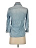 Seven7 100% Cotton Blue 3/4 Sleeve Button-Down Shirt Size XS - photo 2