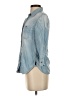Seven7 100% Cotton Blue 3/4 Sleeve Button-Down Shirt Size XS - photo 5